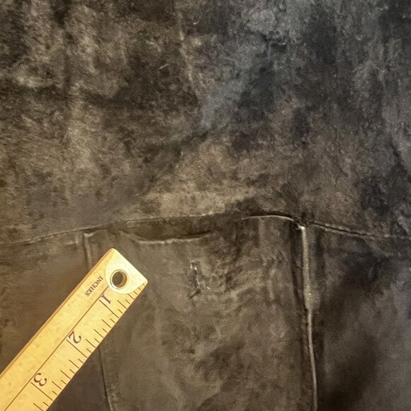 Croft & Barrow Mens Large Jacket Suede Button Front Pockets Casual Shacket - Picture 9 of 11